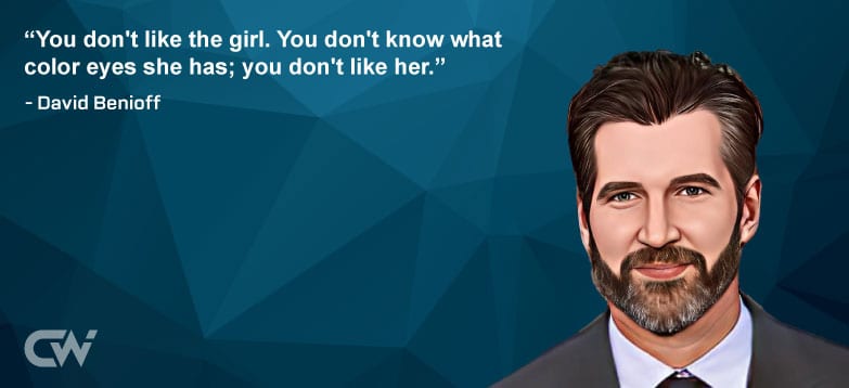 Favorite Quote 2 from David Benioff  
