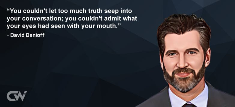 Favorite Quote 3 from David Benioff  