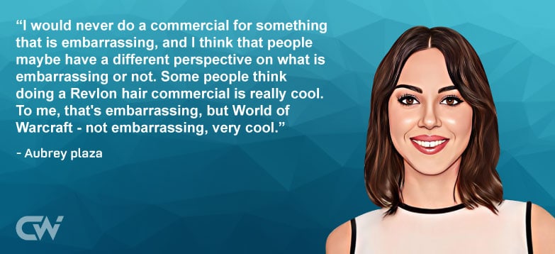 Some Quote 1 from Aubrey Plaza