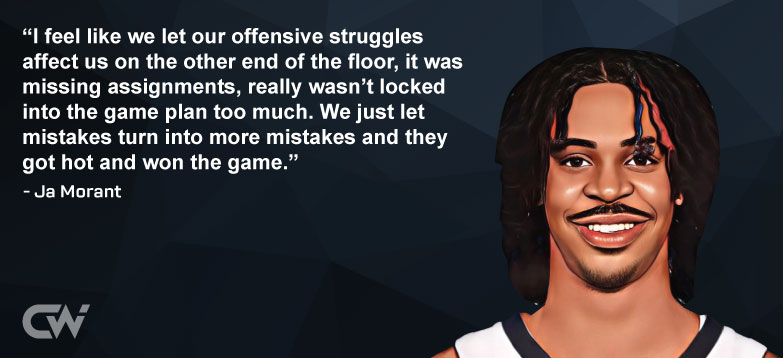 Favorite Quote 3 from Ja Morant