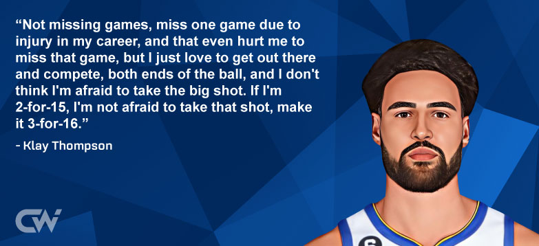 Favorite Quote 7 from Klay Thompson